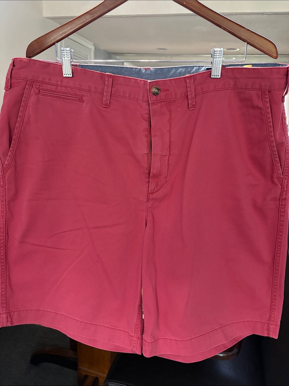 Polo by Ralph Lauren Men's Crimson Flat-Front Shorts